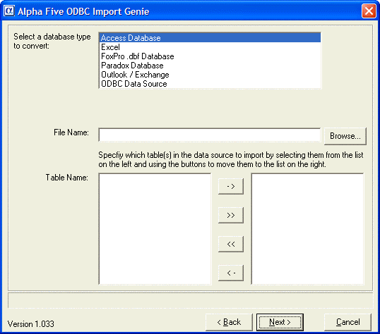 Odbc Import Genie2